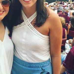 Free people white tank size small